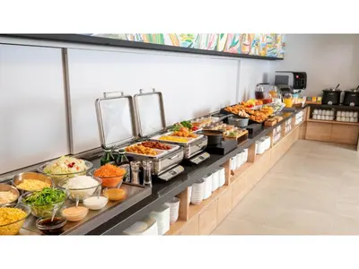a buffet line with many different types of food at Far East Village Hotel Tokyo Ariake - Vacation STAY 44125v in Tokyo