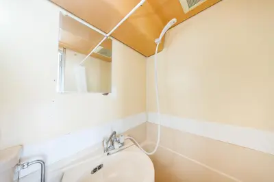 a bathroom with a sink and a toilet at 603 8 min walk to Ikebukuro 6 min walk to Kanamecho Station25m Max 2 people Direct access to Tokyo, Shinjuku, Shibuya, Ueno in Tokyo