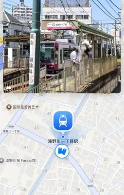 a map of a subway station with a tram at 101 B&B in Tokyo Kita Ward Convenient Location Near 4 Stations 3 km to Ikebukuro Chinatown in Tokyo
