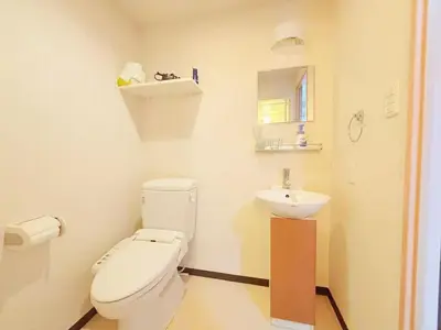 a bathroom with a toilet and a sink at Ars Building 302 - Vacation STAY 41407v in Tokyo