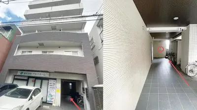 a white car parked in front of a building at Ars Building 401 - Vacation STAY 45980v in Tokyo