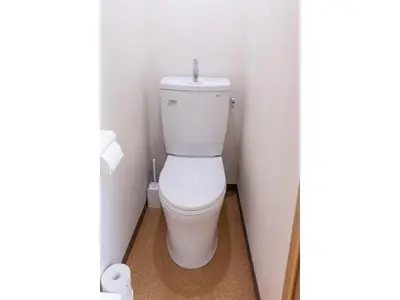 a small bathroom with a toilet in a stall at VOERE KAMEIDO - Vacation STAY 48842v in Tokyo