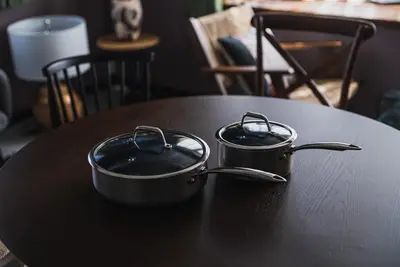 two pans sitting on top of a table at Shibuya Area, 5-min to Shinjuku, 7-min to Sta, 4BR in Tokyo