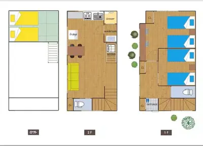 a floor plan of a building with sidx sidx sidx sidx at Tokyo Base \u6674\u7a7a\u6a39 2BR Loft Stylish House Asakusa SkyTree Area in Tokyo
