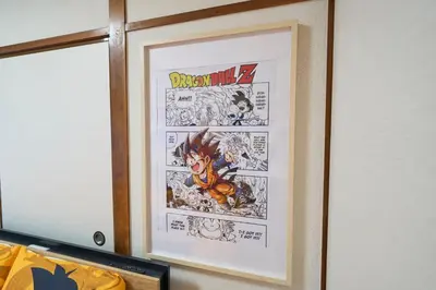 a picture of a dc comics comic in a frame at Kan'eiji-zaka Heim 寛永寺坂ハイム in Tokyo