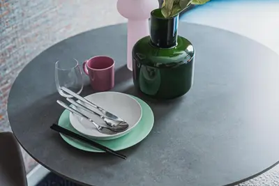 a table with a plate and a bottle of wine at 2 min by train to Shibuya New 3rd floor 19 square meters in Tokyo