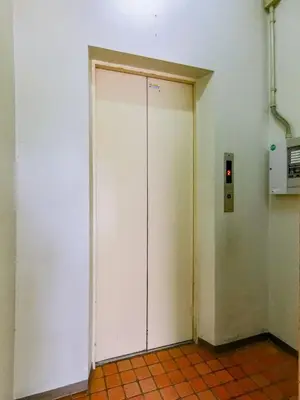 a large white door in a room with aabetheastern at Ueno Asakusa 2 in Tokyo