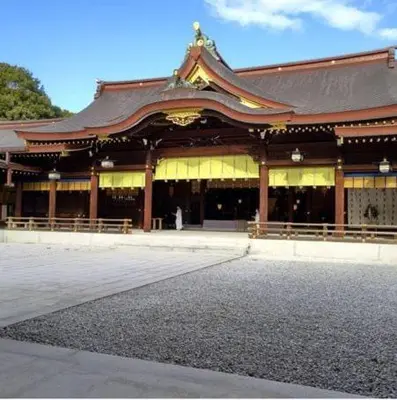 a large building with a person standing in front of it at Amazing location Harajuku House Shibuya 8pepl 2BR in Tokyo