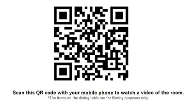 a qr code with your mobile phone to watch a video of the room at Newly opened! Hidden Gem in Ikejiri - Quiet Stylish Minutes to Shibuya in Tokyo