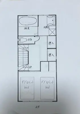 a drawing of a floor plan of a house at \u30cf\u30a4\u30af\u30ec\u30b9\u30c8\u65b0\u4e2d\u91ce in Tokyo