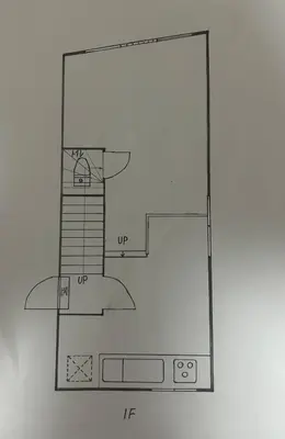 a drawing of a floor plan of a room at \u30cf\u30a4\u30af\u30ec\u30b9\u30c8\u65b0\u4e2d\u91ce in Tokyo