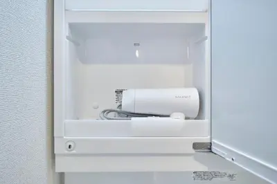 a white cabinet with a printer in it at monthly akebonobashi in Tokyo
