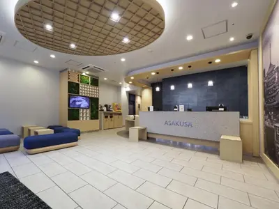 a lobby of a kazania store with a reception desk at Far East Village Hotel Tokyo Asakusa - Vacation STAY 46814v in Tokyo