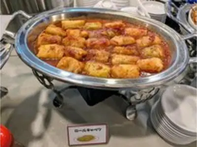 a tray of food on a table with food in it at Smile Hotel Tokyo Ayase Ekimae - Vacation STAY 62870v in Tokyo