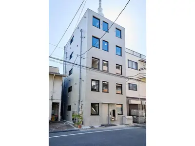 a tall white building on the side of a street at LIFE TOWN OSHIAGE - Vacation STAY 20458 in Tokyo
