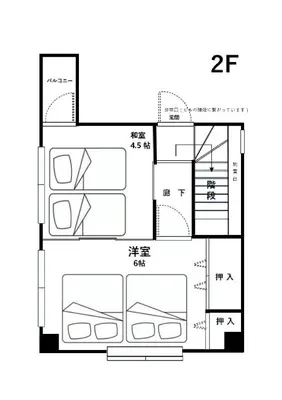 a floor plan of a house at R&J Guest House, 2LDK, 5 min to JR Hirai, Direct to Akihabara and Shinjuku in Tokyo