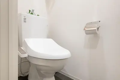 a bathroom with a white toilet in a room at trias815 \u5e73\u548c\u5cf6201\u53f7\u5ba4 in Tokyo