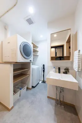 a bathroom with a sink and a mirror at \u548c\u8239 wafune in Tokyo