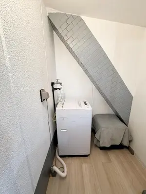 a room with a sink and a bed in a attic at Minamikoiwa, Edogawa City -3F-EG0477 in Tokyo