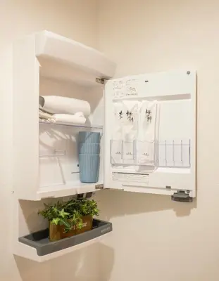 a refrigerator with its door open with a plant in it at \u685c\u306e\u5ddd71 \u521d\u53f0\u99c55\u5206 2-6\u4eba\u4e285 minute from Hatsudai 2-6 people in Tokyo