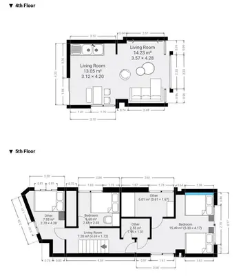 a floor plan of a house at SUNRISE STAY Ebisu in Tokyo