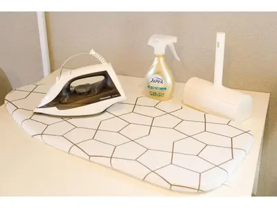 a white counter with a telephone and a bottle of cleaner at Living Stay Plum Residence - Vacation STAY 20585 in Tokyo
