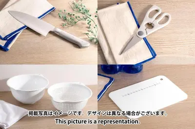 a collage of pictures with scissors and a plate at ASMACi MAISON\u4e21\u56fd I in Tokyo