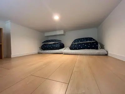 two pillows on a couch in a room at Shinjuku 5 min, Nakano station 1 min walk, 101 in Tokyo