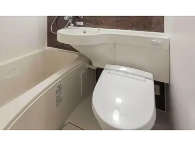 a bathroom with a white toilet and a sink at ASTA HOTEL - Vacation STAY 87171v in Tokyo