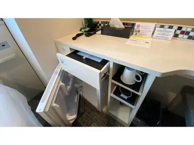 an office desk with an open drawers and a deskictericter at ASTA HOTEL - Vacation STAY 87233v in Tokyo