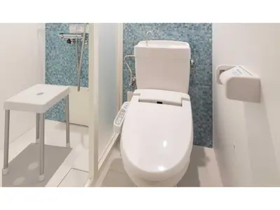 a bathroom with a white toilet and a sink at ASTA HOTEL - Vacation STAY 87298v in Tokyo