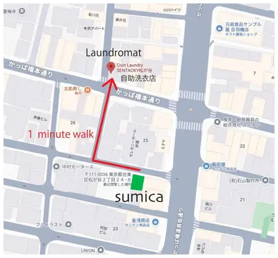 a map of the campus of suniloth university at sumica\u98a8\u6708\u6d45\u8349 in Tokyo