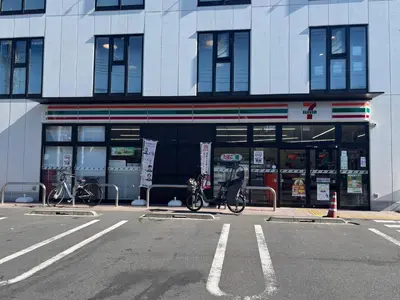 two bikes parked in front of a building at memento 20minutes from Haneda Airport 10minute walk from JR Kamata Station in Tokyo