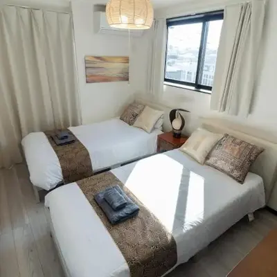 Tokyo Skytree 401 Bali-Style Twin bed Bath & WC