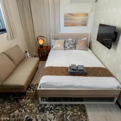 Tokyo Skytree 402 Bali-Style Double bed Bath & WC