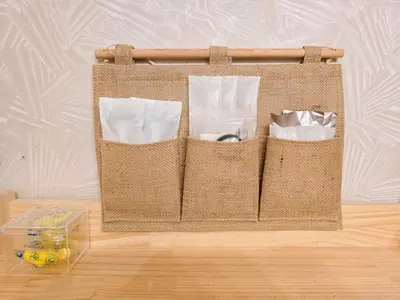 a bag of tissues sitting on a table at UENO 504 jellynehouse in Tokyo