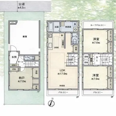 a drawing of a floor plan of a house at Retreat BABA in Tokyo