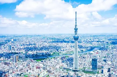 an aerial view of the tokyo tower at \u30b3\u30f3\u30c6\u30eb\u897f\u4e94\u53cd\u7530303 in Tokyo