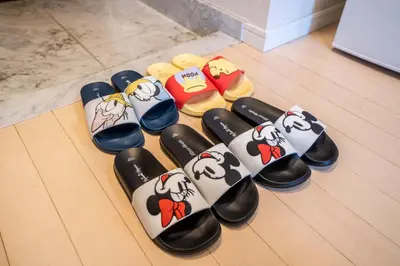 a group of shoes with hello kitty painted on them at 202Room, 5 mins walk from JR Kinshicho North Exit!Near Asakusa & Sky Tree!! The house is on the 2th floor with an elevator, convenient transportation There is a balcony and the room is soundproofed in Tokyo