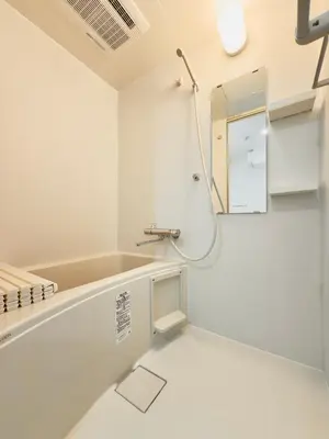 a bathroom with a shower and a sink at Skytree Garden Hotel in Tokyo