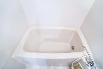 a white bath tub in a white bathroom at 504Room Kinshicho Station 5 min walk near Asakusa and Skytree 5th floor with balcony and good soundproofing in Tokyo