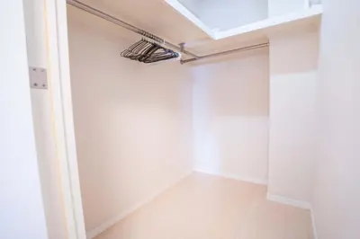 an empty room with a closet with a ceiling at 504Room Kinshicho Station 5 min walk near Asakusa and Skytree 5th floor with balcony and good soundproofing in Tokyo