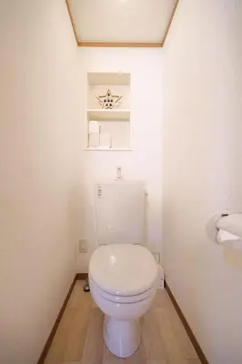 a bathroom with a white toilet in a room at 3 min JR Near Tokyo Skytree Asakusa Shinjuku Sea Heim in Tokyo