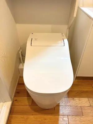a bathroom with a white toilet in a room at FARE Akihabara - Stylish Premium Studio 8min from Station 202 in Tokyo