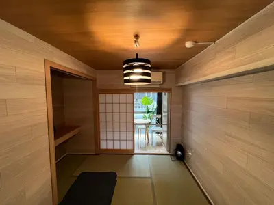 a room with a hallway with a ceiling with a light at \u6771\u65b0\u5bbf\u30a8\u30ea\u30a2772 in Tokyo