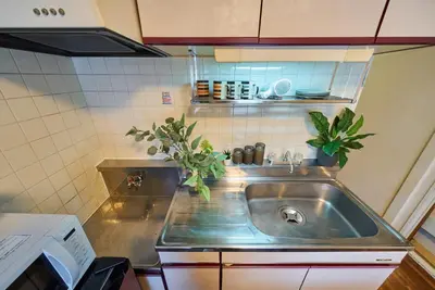 a kitchen sink with plants on top of it at 23Maison-J\u5927\u4e45\u4fdd\u99c5\u8fd1 in Tokyo