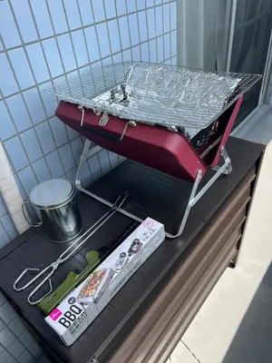 a grill on top of a shelf in a kitchen at HigashiNakano 3 rooms 1 bath with 2 different view in Tokyo