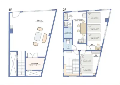 a floor plan and elevation of a condo at The Travelers Court Bunkyo II in Tokyo