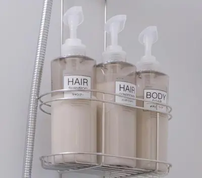 a rack with four bottles of hir and boyle at White court Shinjuku203 in Tokyo