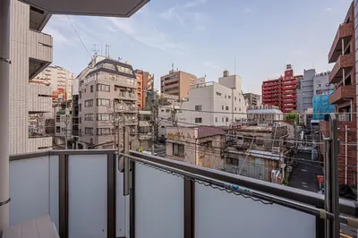 a view of a city from a balcony at Louis stage asakusa in Tokyo